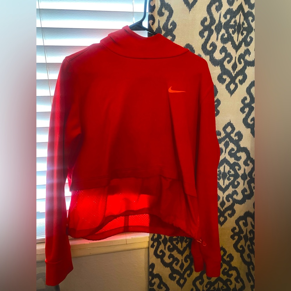 Women’s Nike Red Cropped Hoodie- Large